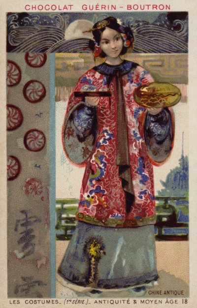 Oud-Chinees kostuum door French School
